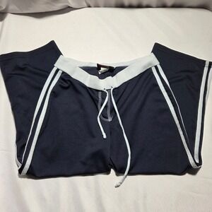 Vintage Vision Street Wear Track Pants Navy White Stripe Y2K Made in USA Small
